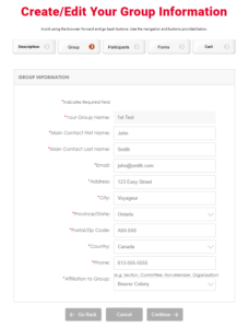 50th Registration - Step 1